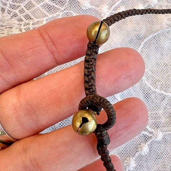 Turquoise & Gold Elephant Jingle Charm Necklace - Picture 5 of 10